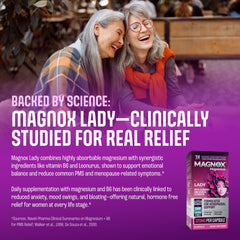 MAGNOX Lady vegan menopause supplement without hormones or gluten.