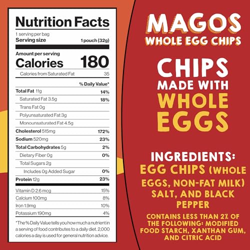 Magos Egg Chips cracker-crunch texture ideal with dips or toppings