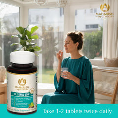 Maharishi Ayurveda Blissful Joy lab-testing seal ensures safety and quality