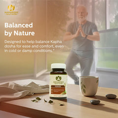 Herbal ingredients table hints coral, guggul and ashwagandha synergy.