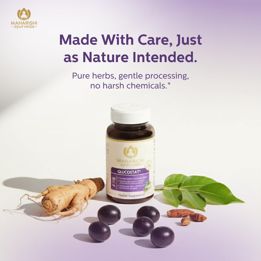 Maharishi Ayurveda Glucostat Ashwagandha root offers adaptogenic balance.
