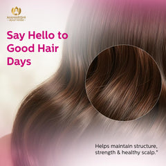 Maharishi Ayurveda Healthy Hair & Nails tablets close-up for daily nourishment of nails.