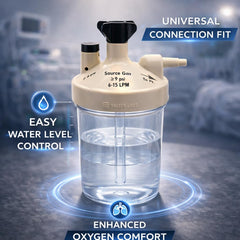 Main Clinic Supply humidifier bottle maintains stable moisture during daily oxygen use at home