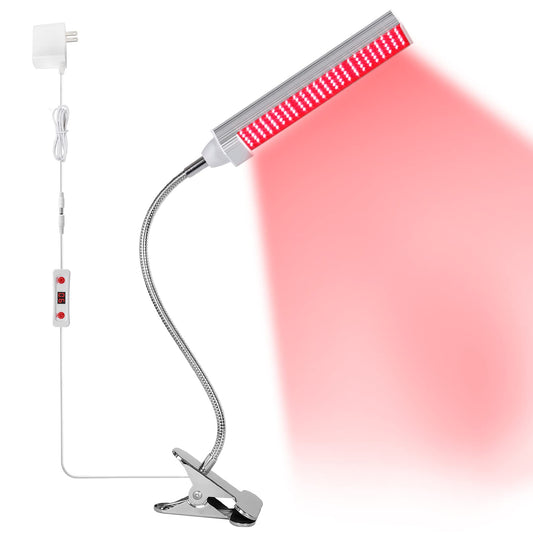 MainENG red light therapy lamp front view with 120 LEDs for even at-home sessions