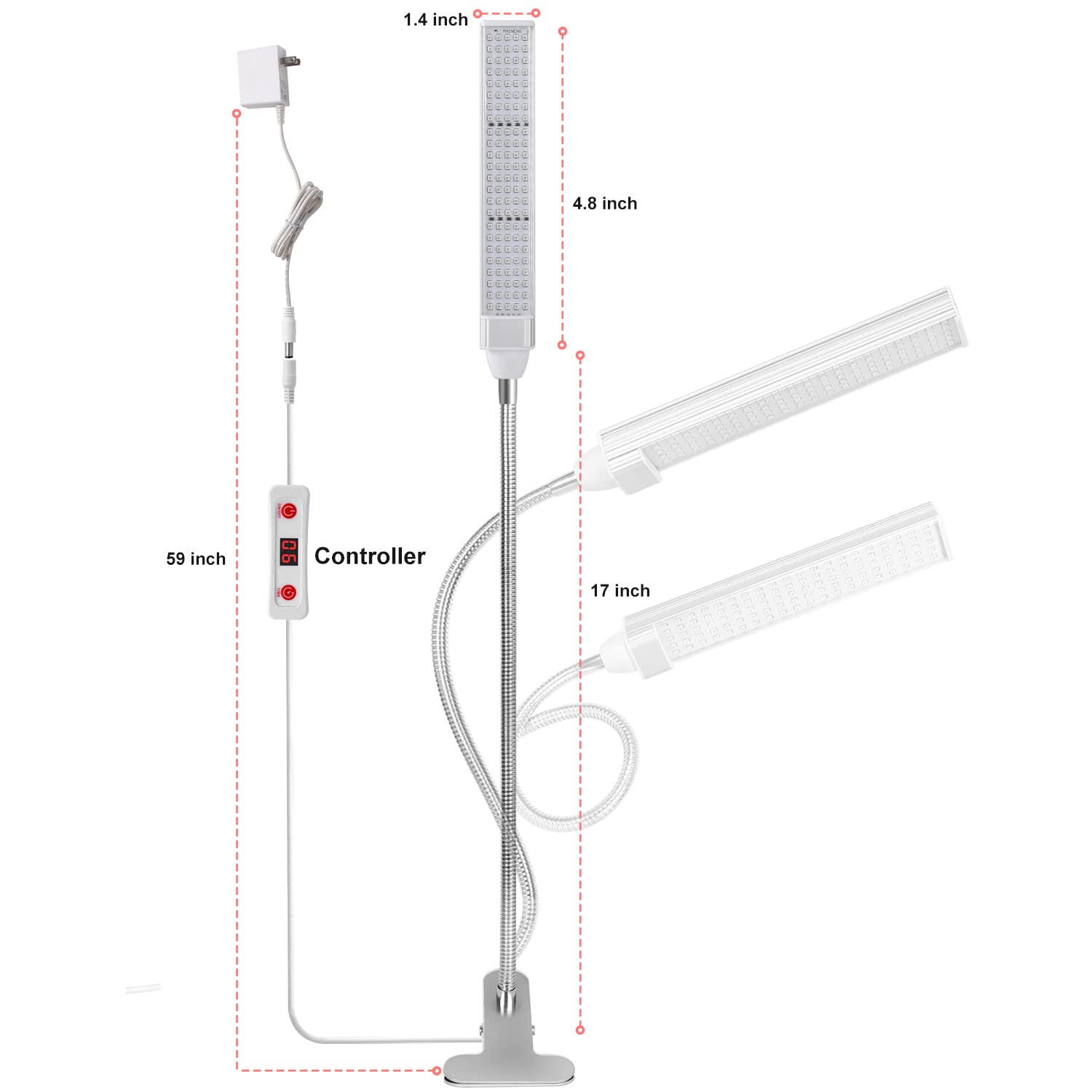 MainENG power cord image indicates 12V DC supply with US plug