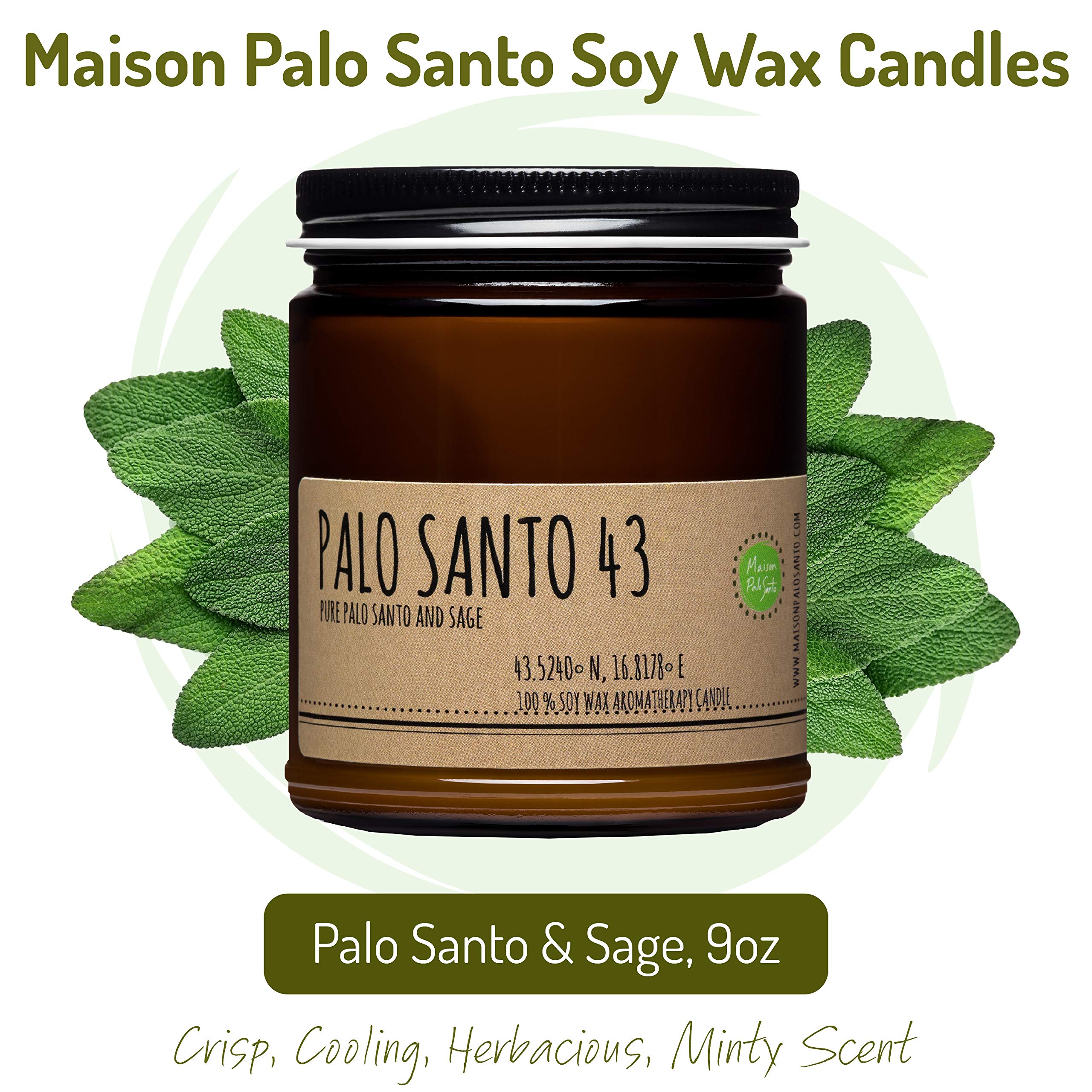 Maison Palo Santo candle in gift-ready packaging for thoughtful gifting.