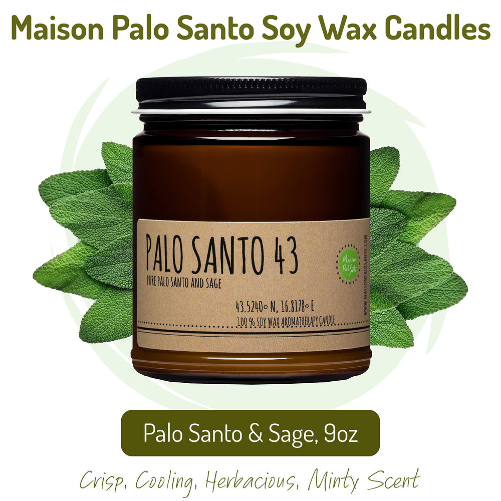 Maison Palo Santo candle in gift-ready packaging for thoughtful gifting.