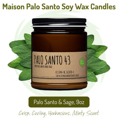 Maison Palo Santo candle in gift-ready packaging for thoughtful gifting.