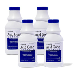 Major Acid Gone Liquid bottle front shows spearmint flavor for fast heartburn relief.