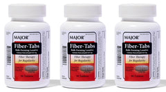 MAJOR Fiber-Tabs 625 mg bottle shows bulk-forming fiber for daily support.