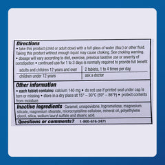 User pouring water with MAJOR Fiber-Tabs indicating dosage guidance.