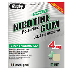 MAJOR Nicotine Gum Rugby Mint 110-count pack to curb cravings on the go.