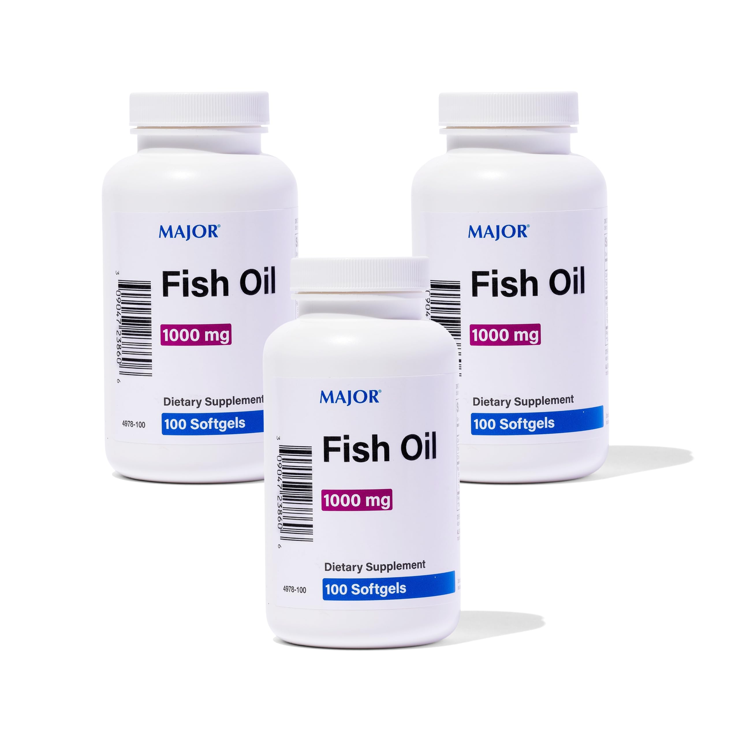 MAJOR Omega-3 Fish Oil bottle front for daily wellness support