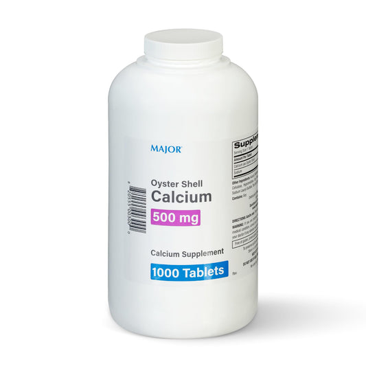 MAJOR Oyster Shell Calcium tablets bottle for daily bone support.