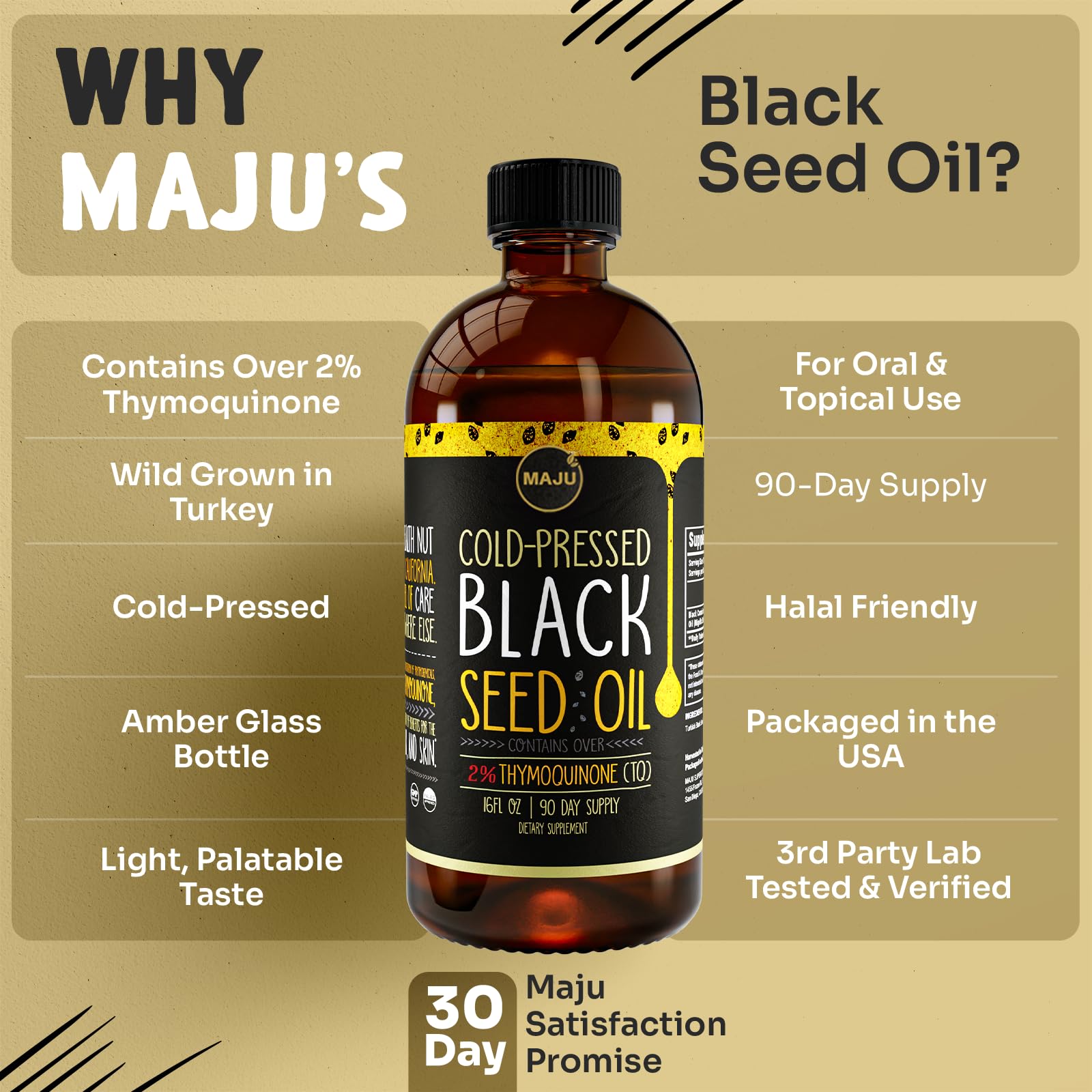 MAJU amber glass bottle showcases premium packaging that preserves freshness.