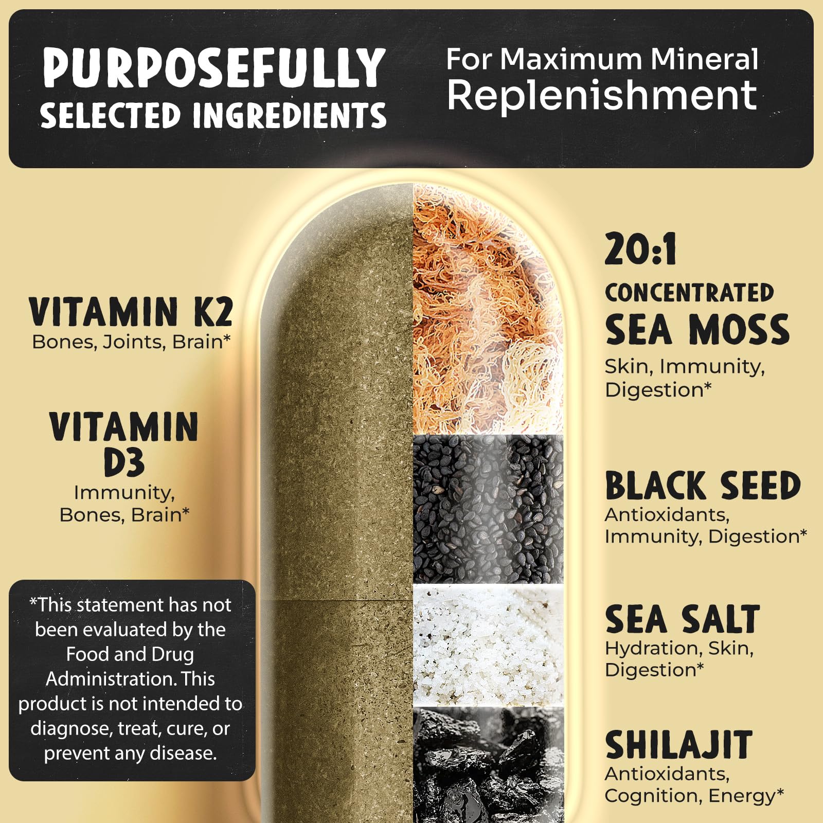 Maju Superfoods D3 & K2 vitamin bottle highlighting essential vitamins.