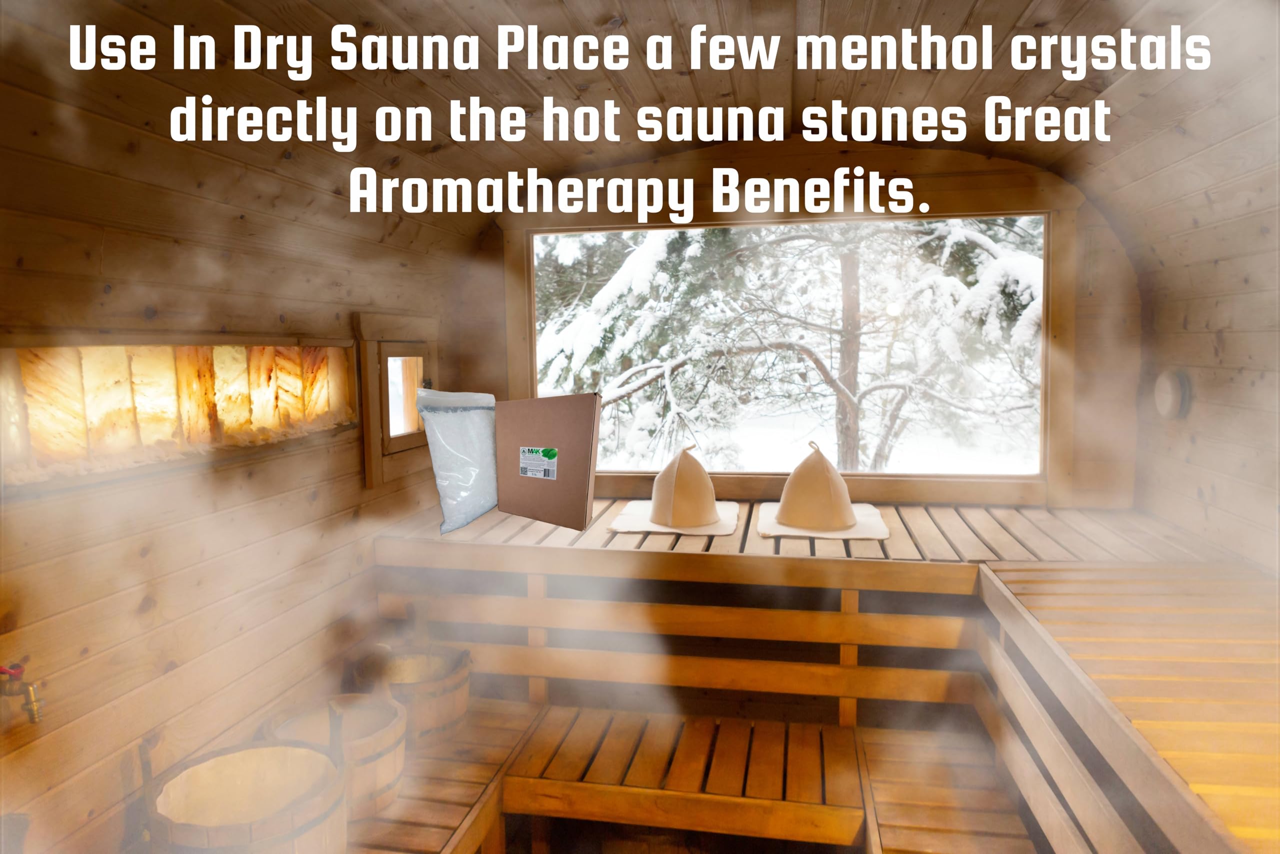 MAK Menthol Crystals applied as a balm for targeted sore muscle areas.
