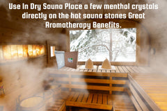 MAK Menthol Crystals applied as a balm for targeted sore muscle areas.