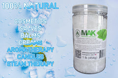 Mak Menthol Crystals dissolving in water to release scent