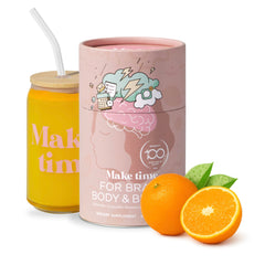 MAKE TIME Brain Health Powder front label ready for daily focus.