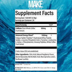 Make Wellness Energized glass with dissolved powder ready-to-drink for steady use.