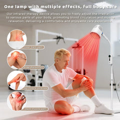 Makemate red light panel close-up demonstrates 750nm for skin smoothing