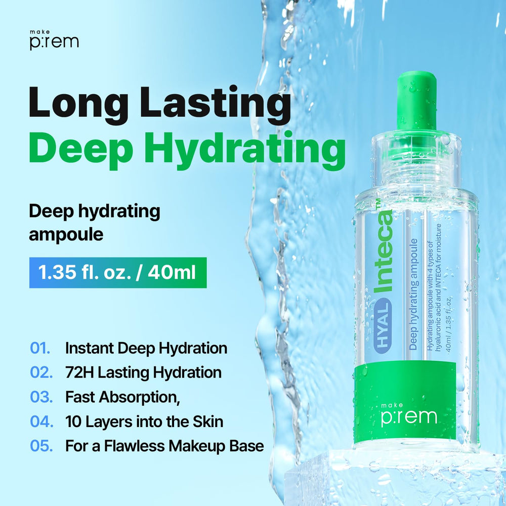 MAKE P:REM Hyal Inteca pipette dispensing quickly for immediate hydration boost