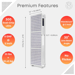 Makiuri Neptune 300 LED panel side view highlighting slim profile