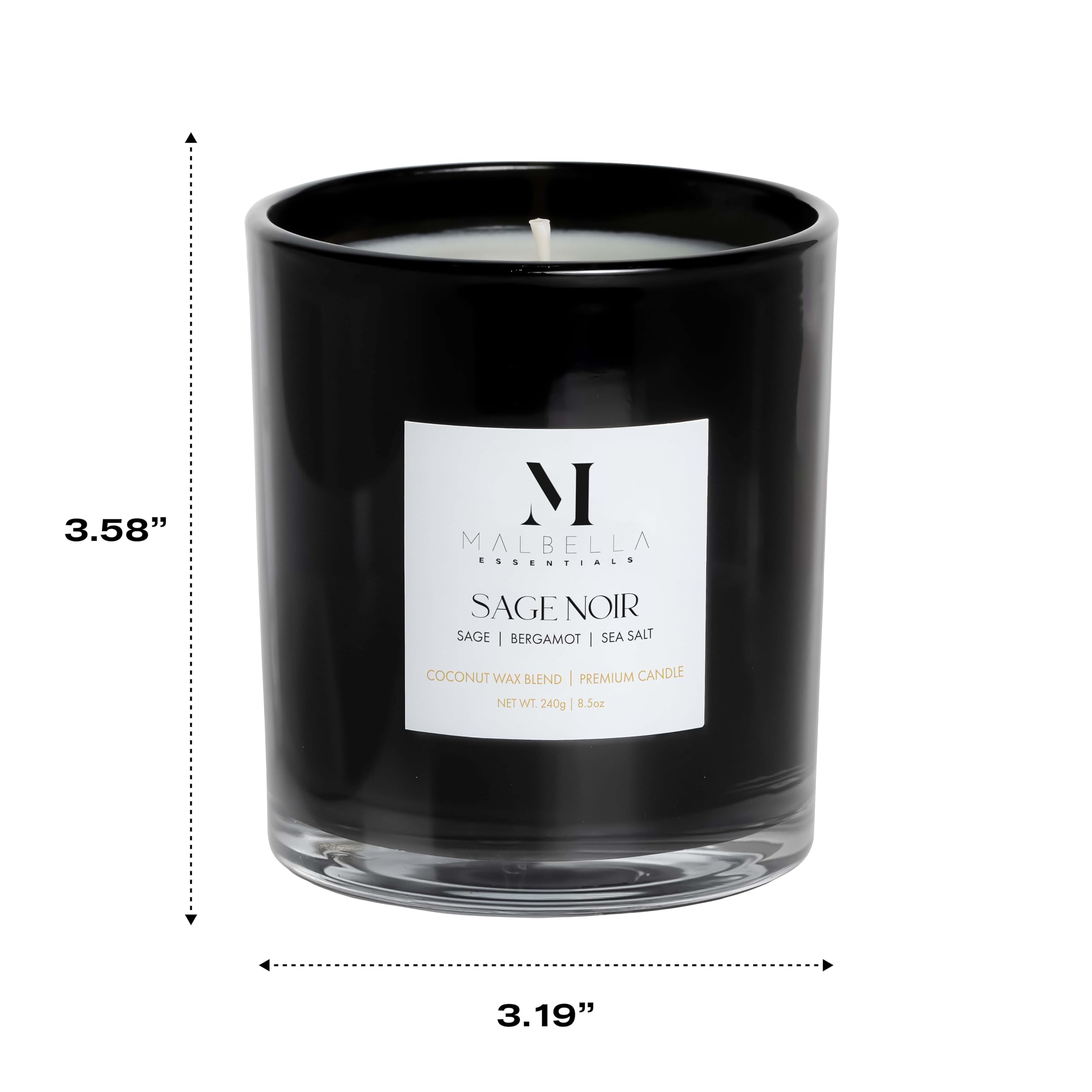 Gift-ready Sage Noire embossed gift box from Malbella Essentials.