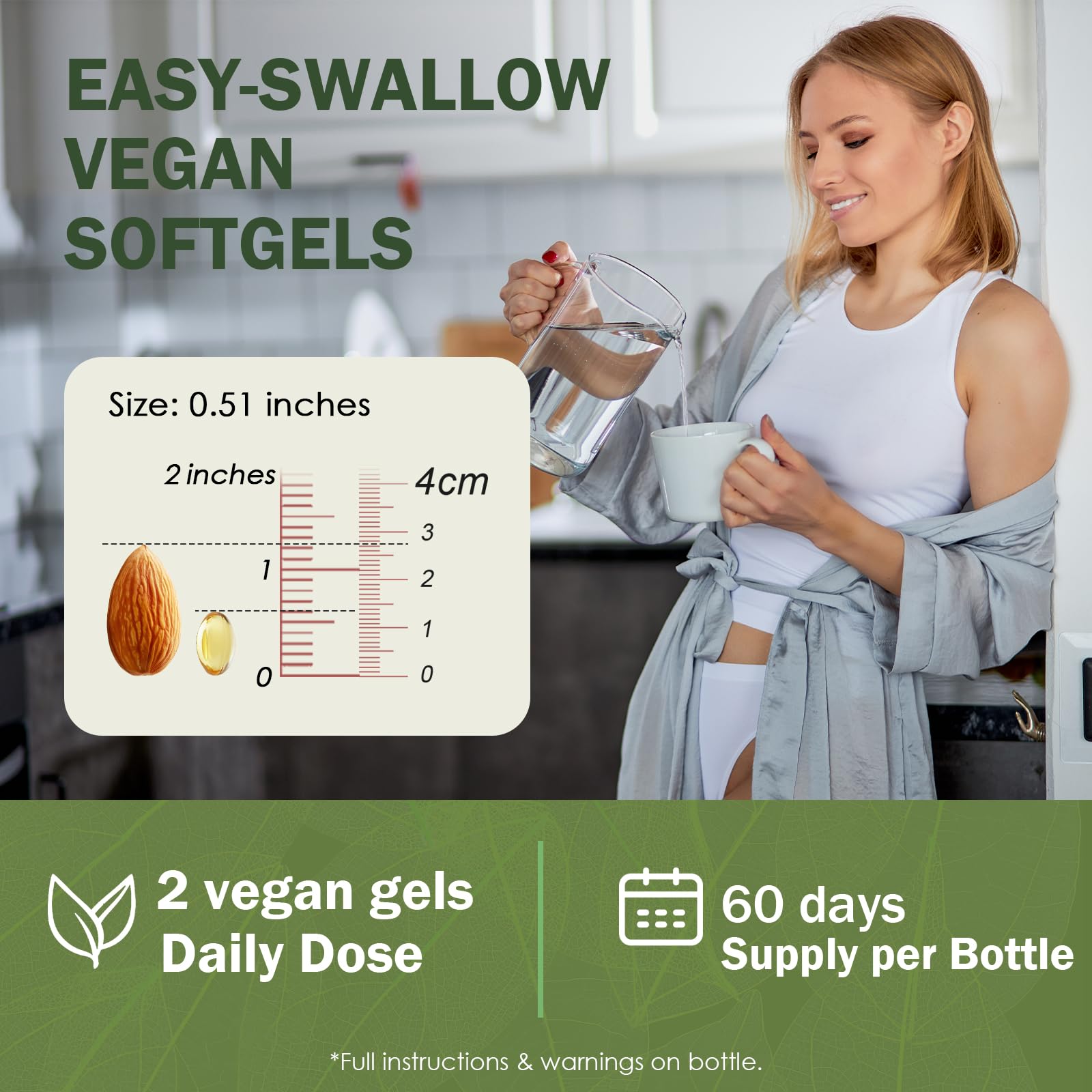 Mamanana oregano oil capsules with black seed oil and omega-3 concept image.
