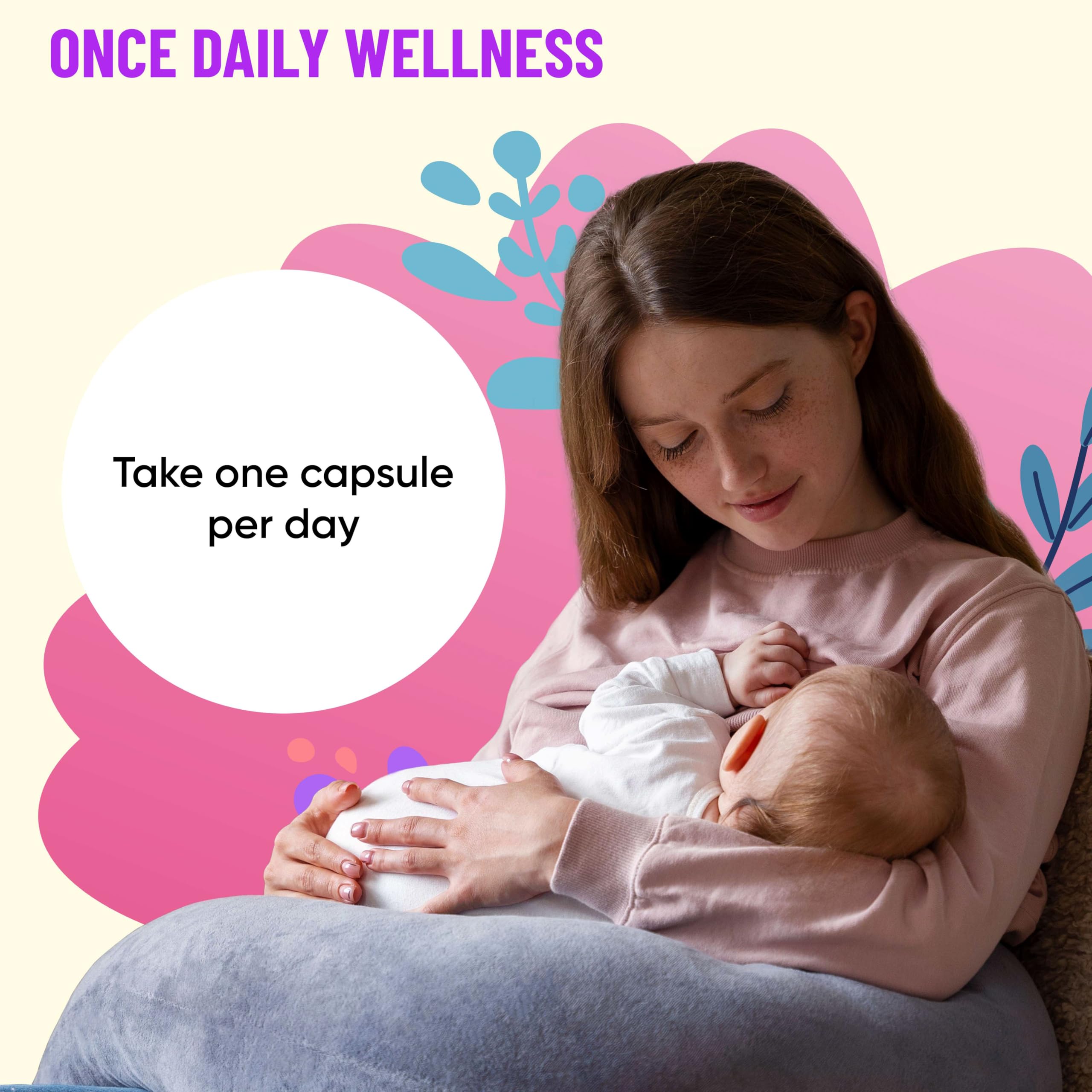 Mama's Select capsules on white background ideal for busy moms.