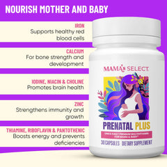 Daily dose concept with one capsule per day promotes simple prenatal care.
