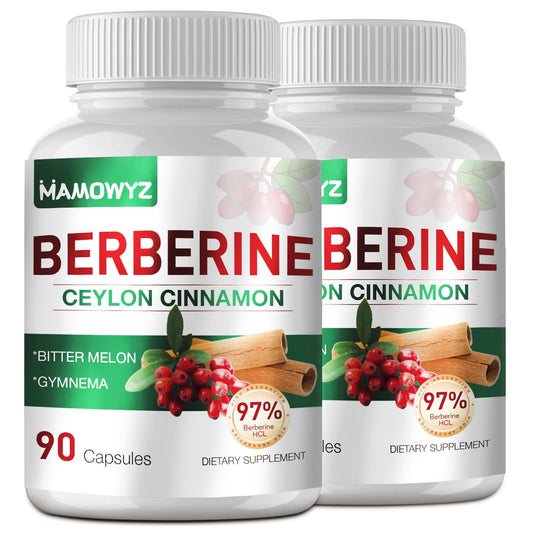 MAMOWYZ Berberine capsules bottle for daily wellness and digestion support.
