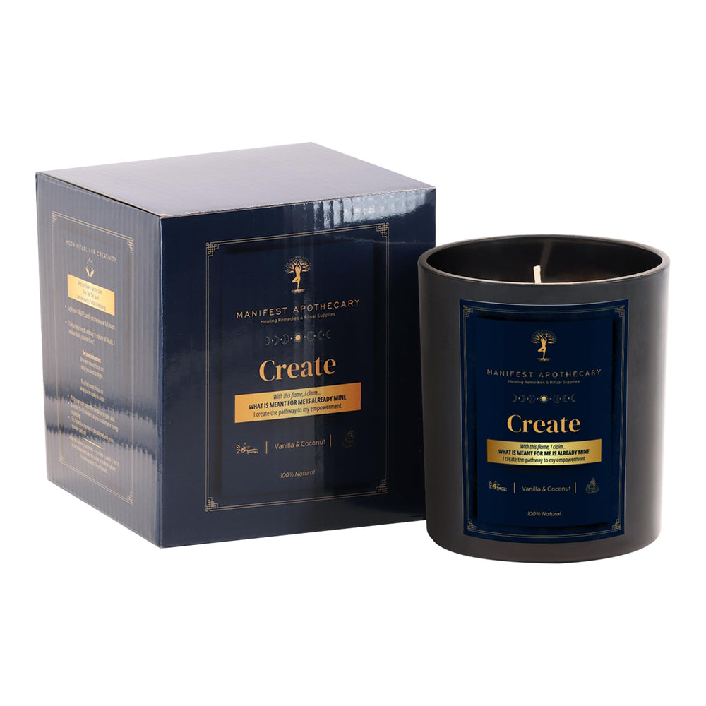 Manifest Apothecary Create rose quartz crystals embedded in candle