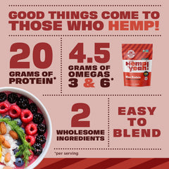 Banana, peanut butter, cacao with Hemp Yeah for a tasty shake.