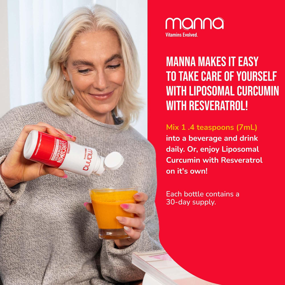 Manna Vitamins Evolved amber bottle conveys premium packaging and quality