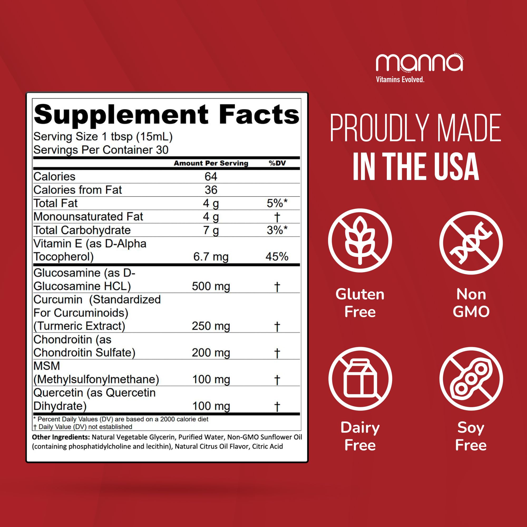 Manna Vitamins Evolved liposomal joint relief capsules closeup shows the capsule form for mobility support.