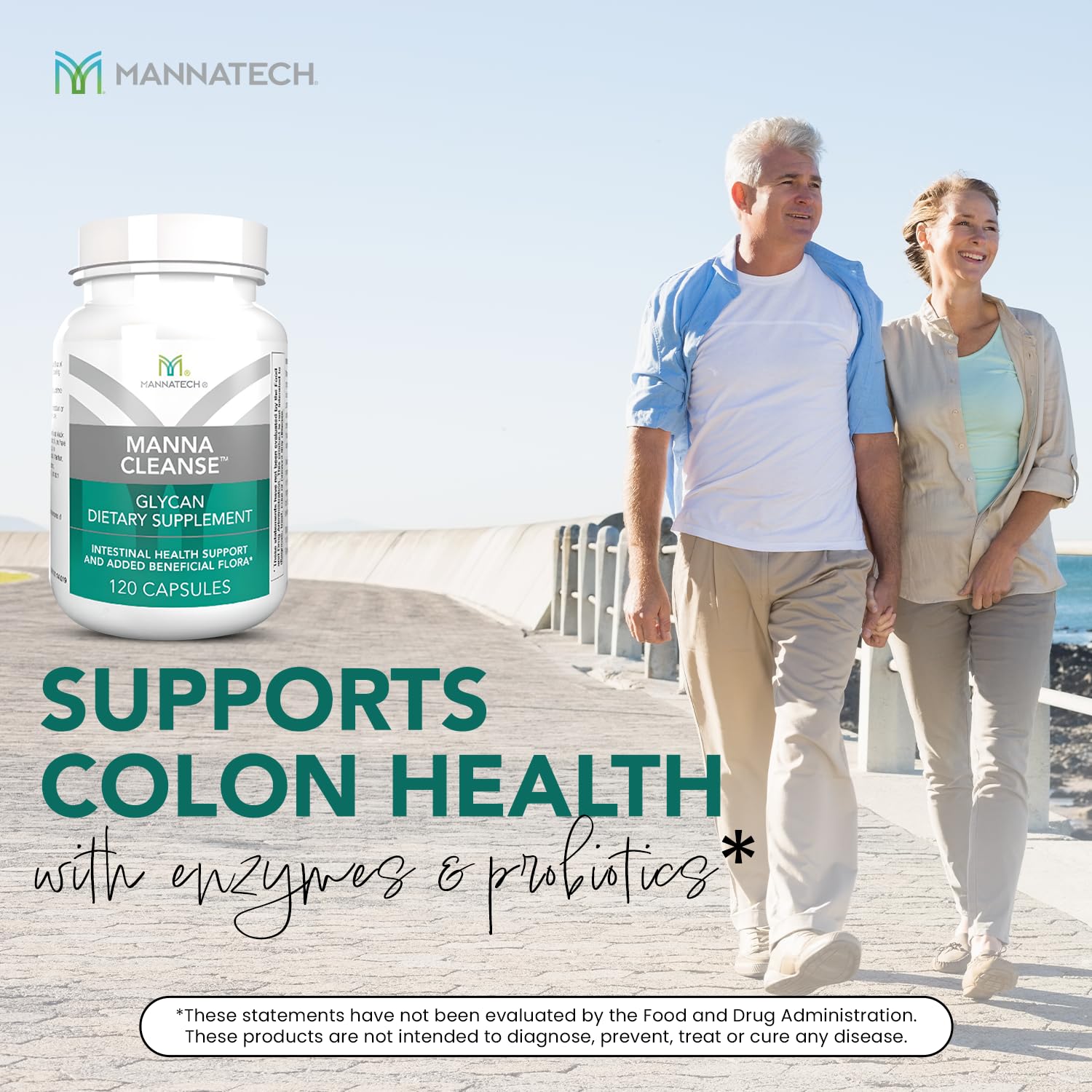 MannaCleanse 120 capsules pack – gentle cleanse support for daily routines.