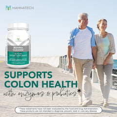 MannaCleanse 120 capsules pack – gentle cleanse support for daily routines.