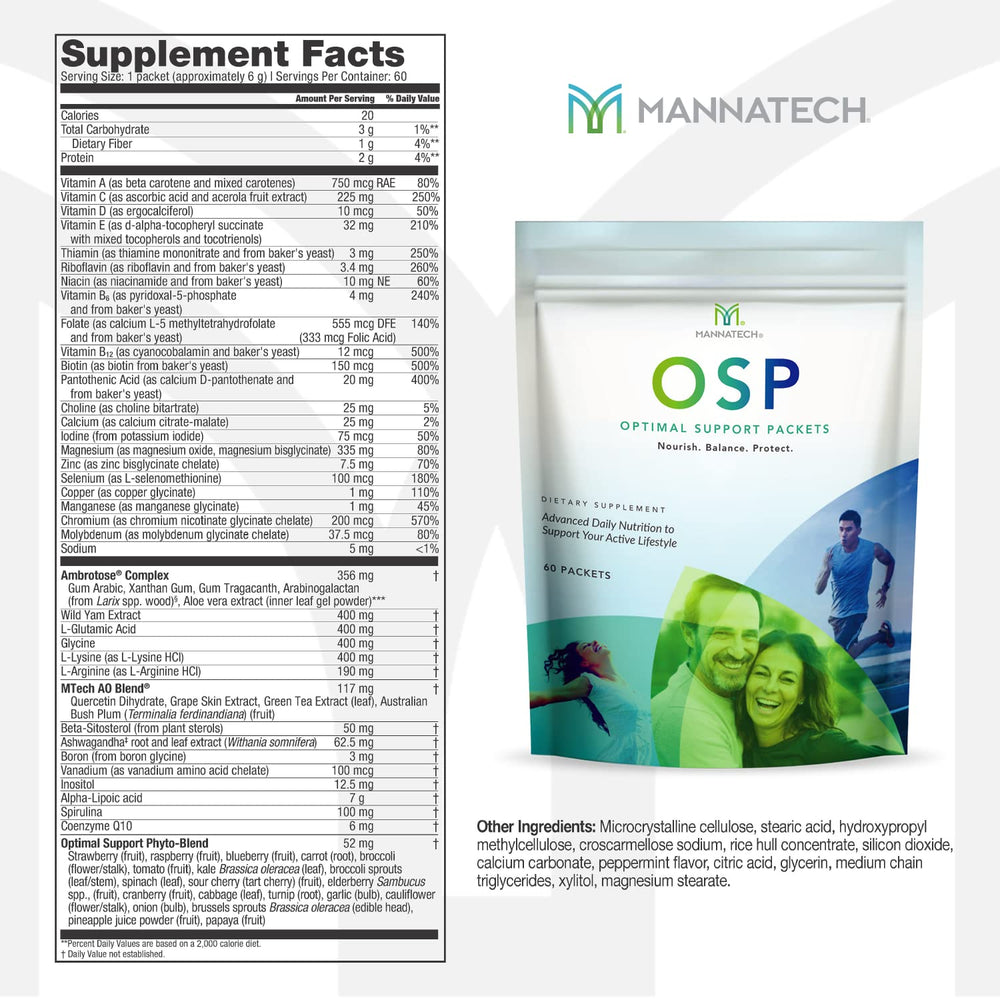 Mannatech Ambrotose AO antioxidant tablet supporting cellular health.