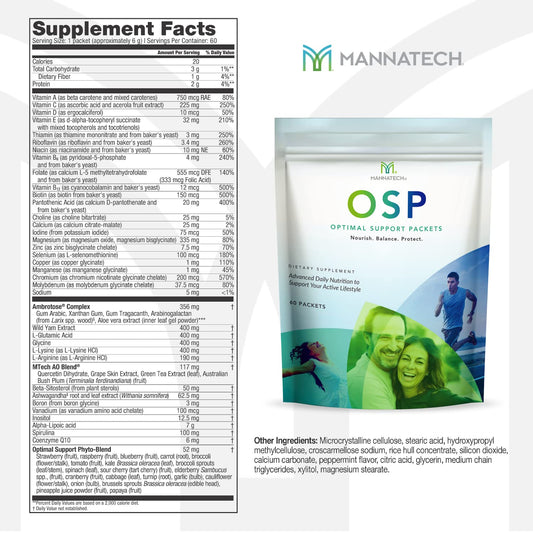 Mannatech Ambrotose AO antioxidant tablet supporting cellular health.
