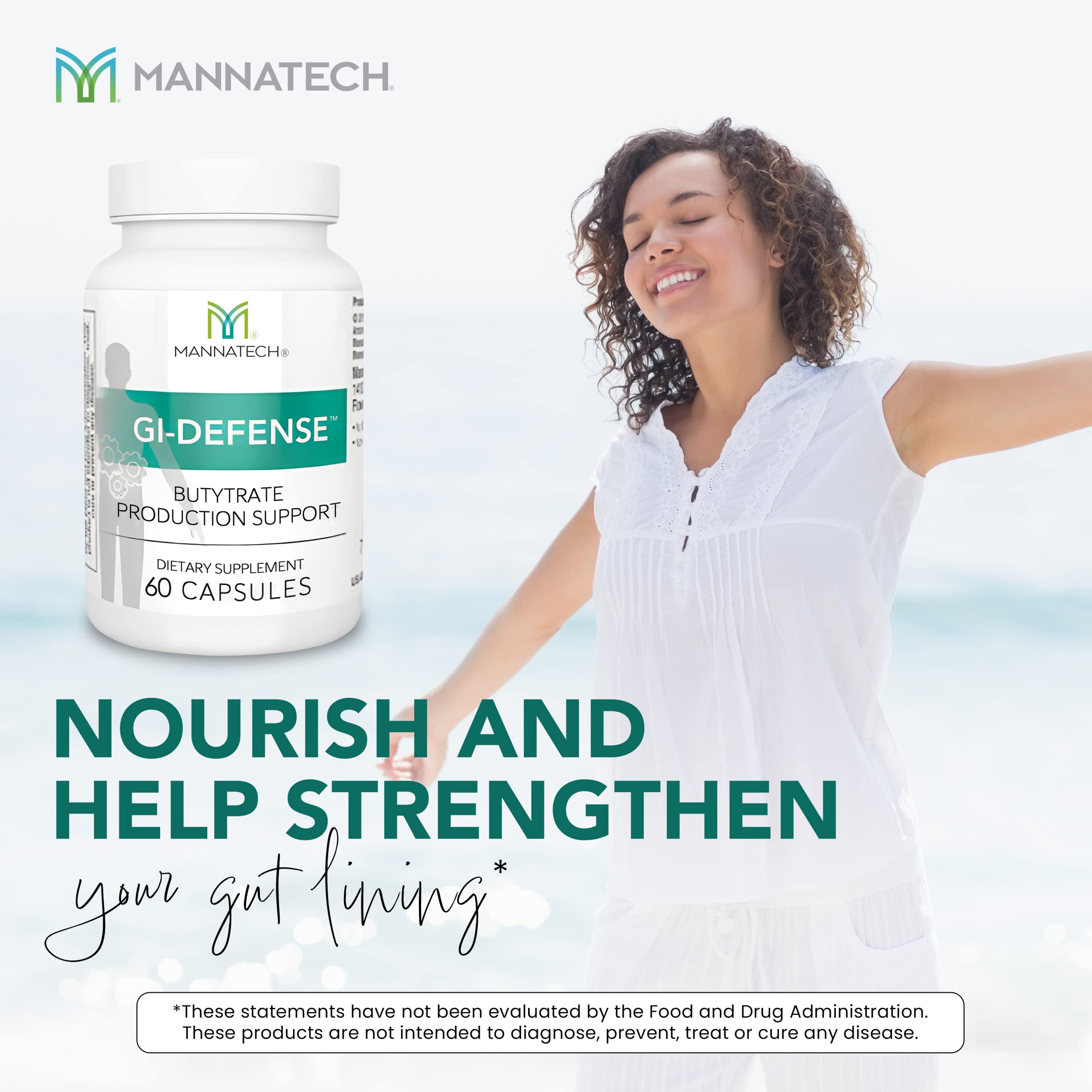 Mannatech Butyrate Supplement promotes digestion and nutrient absorption in daily use.