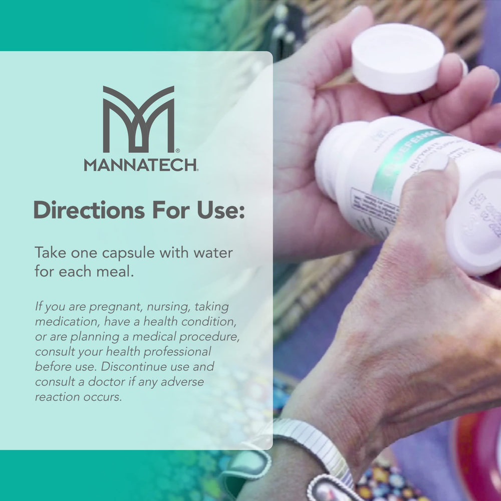 Mannatech Butyrate Supplement scene emphasizes immune-friendly gut health.