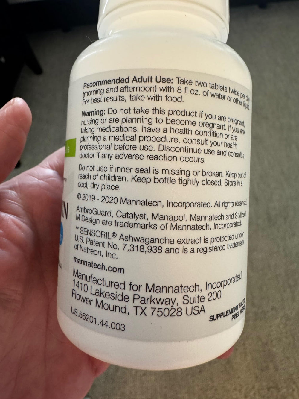 Mannatech Catalyst bottle-scene conveys reliable daily nutrition for immune and bone health.