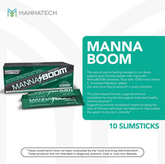 Mannatech immune-support ingredients graphic highlights glyconutrients and zinc for balanced daily wellness.