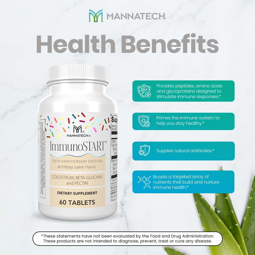 Mannatech ImmunoSTART birthday cake beta-glucans for everyday wellness support
