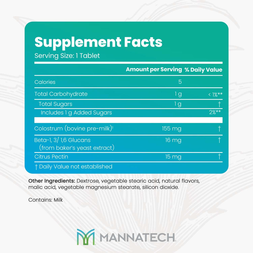 Mannatech ImmunoSTART birthday cake bottle shown for easy on-the-go supplementation
