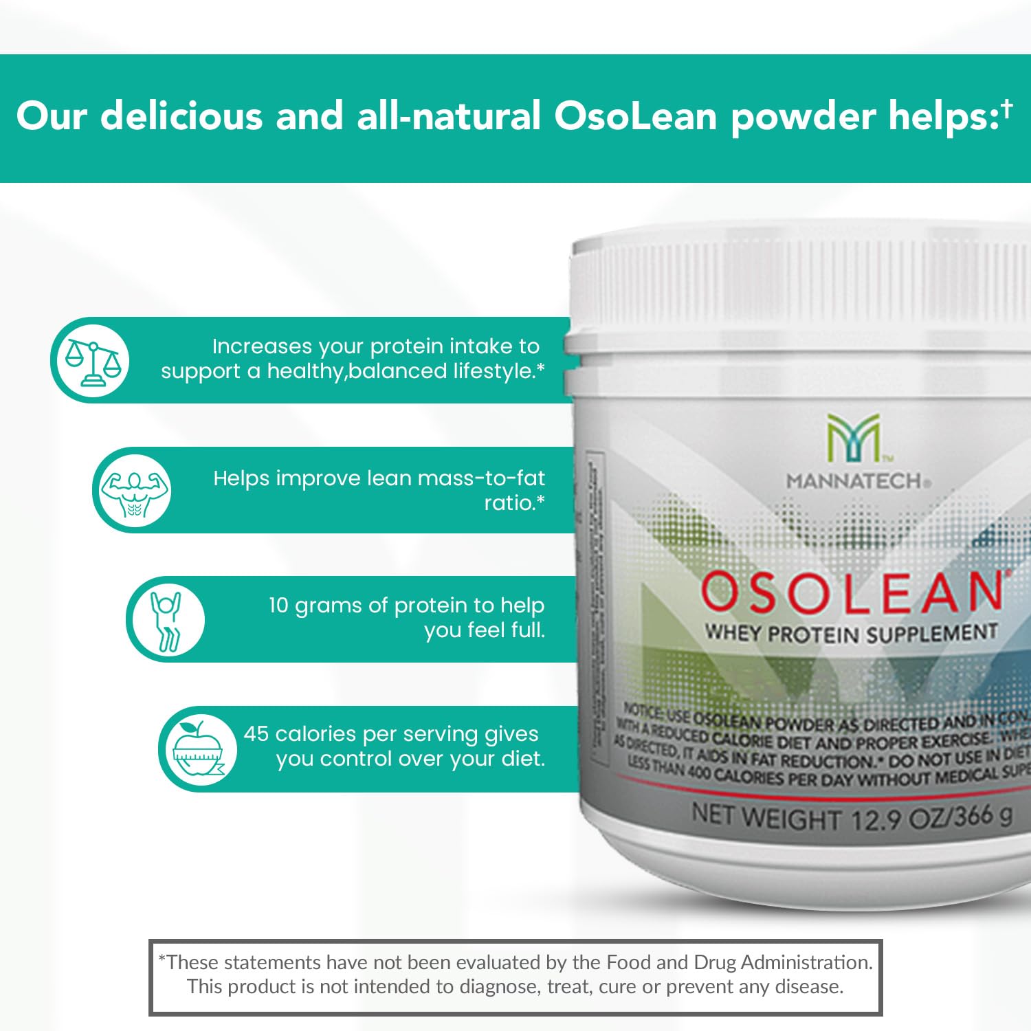 Glass filled with OsoLean shake, ready for a nutritious refresh.