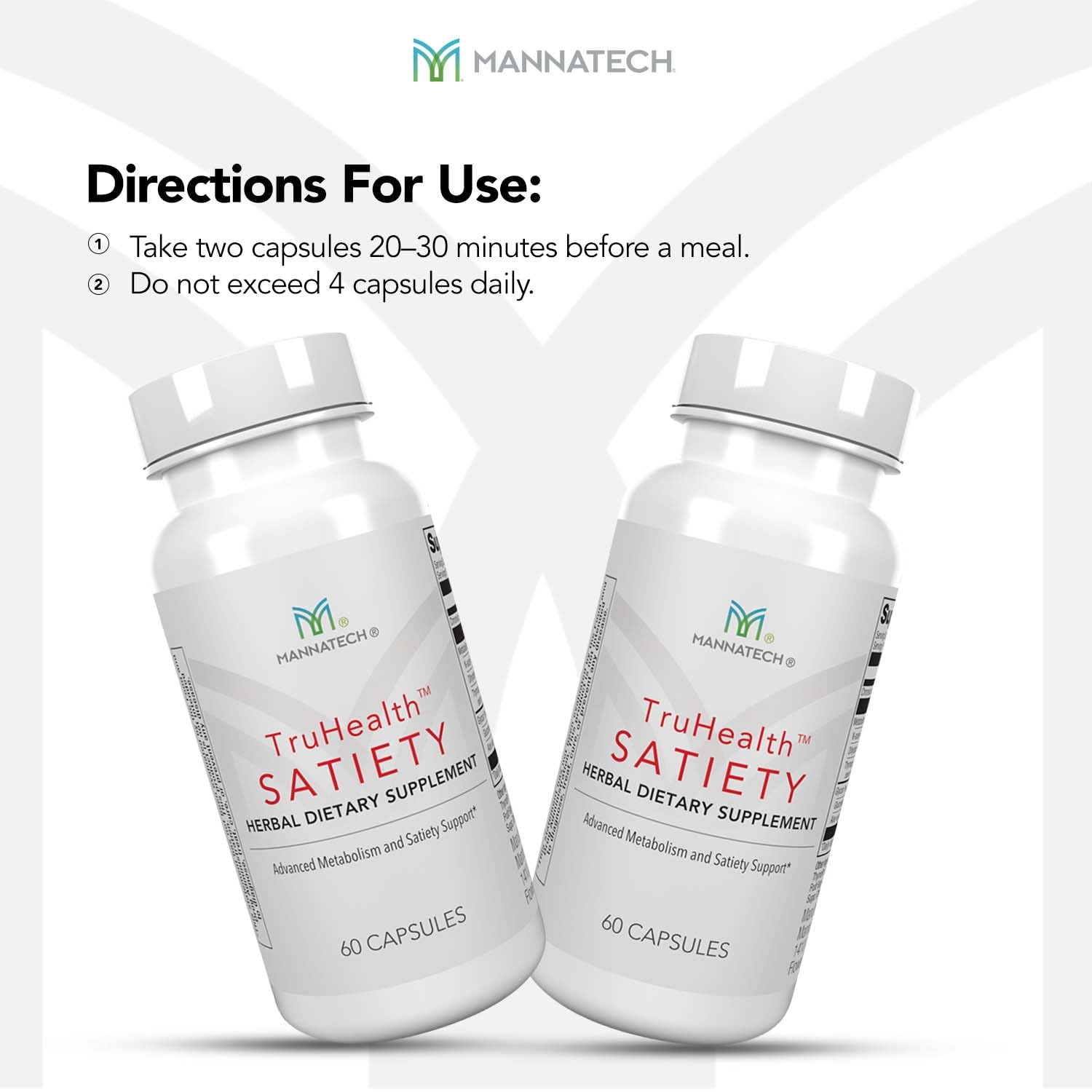 Mannatech TruHealth Satiety nutrition absorption support through gut-friendly formulation.