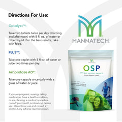 Mannatech vitamin and mineral blend bottle providing foundational daily nutrition.